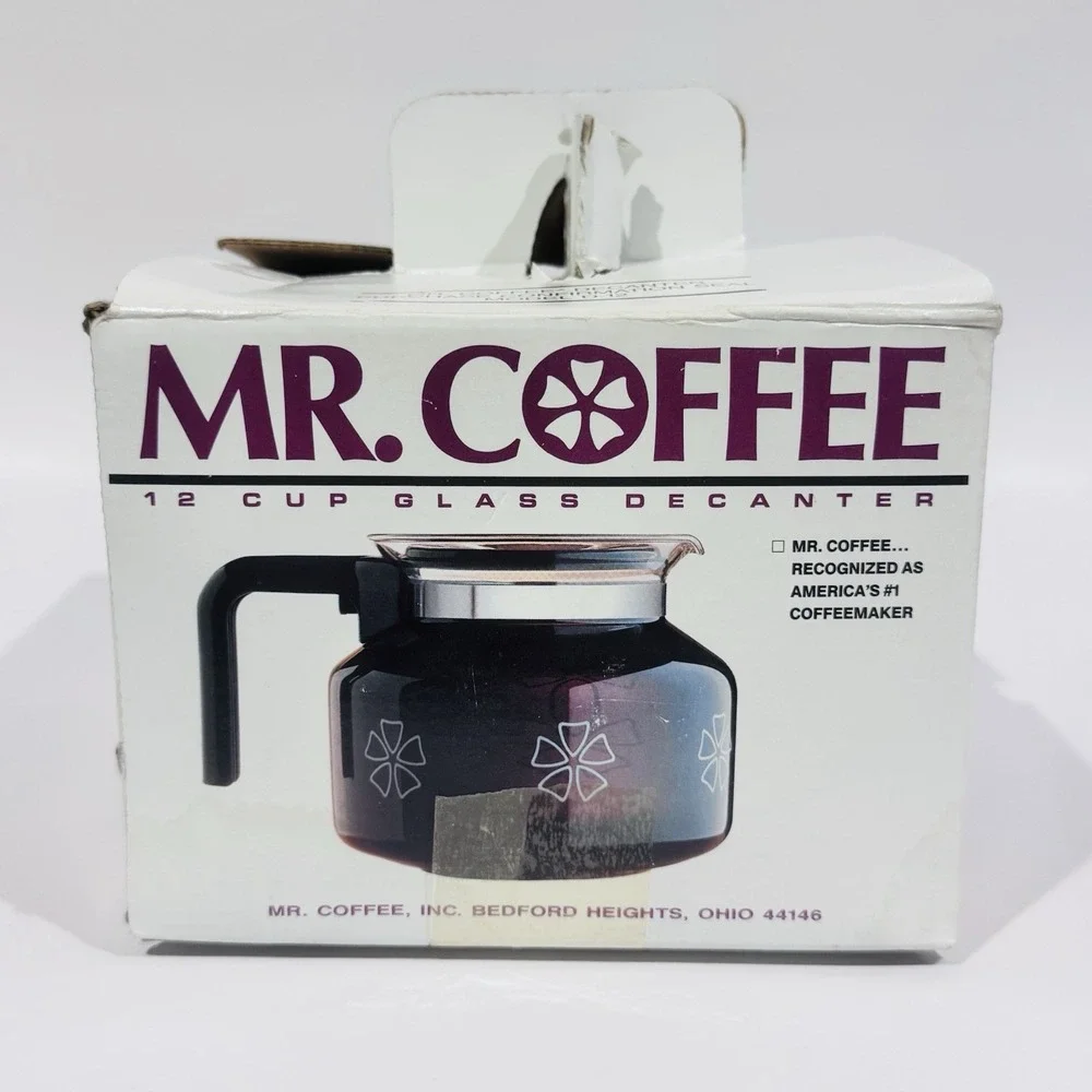Vintage Mr Coffee 12 Cup Glass Replacement Carafe Pot Decanter Model D-12 In Box